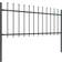 vidaXL Garden Fence with Spear Top 1020x130cm