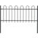 vidaXL Garden Fence with Hoop Top 170x150cm