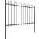 vidaXL Garden Fence with Hoop Top 66.9x66.9"