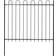 vidaXL Garden Fence with Hoop Top 170x200cm