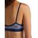 Icebreaker Women's Merino Siren Bra - Royal Navy/Snow Stripe