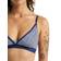 Icebreaker Women's Merino Siren Bra - Royal Navy/Snow Stripe