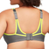 Glamorise No-Bounce Camisole Sports Bra Plus Size - Gray/Yellow