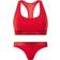 Calvin Klein Modern Cotton Bralette And Thong Set - Rustic Red Metallic