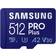 Samsung Pro Plus 2021 microSDXC Class 10 UHS-I U3 V30 A2 512GB