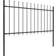 vidaXL Garden Fence with Spear Top 1190x150cm