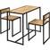 vidaXL 247583 3-pack Dining Set 45x90cm 3pcs
