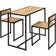 vidaXL 247583 3-pack Ensemble de Salle à Manger 45x90cm 3pcs