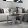 vidaXL Engineered Wood Concrete Grey Sofabord 40x40cm