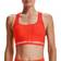 Under Armour Mid Crossback Sports Bra - Phoenix Fire/White