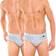 Schiesser Essentials With Fly Sport Briefs 2-pack - Light Blue