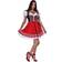 Hisab Joker Oktoberfest Dirndl Svart/Röd Maskeraddräkt