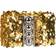 Vegaoo Women's Sequined Belt Gold