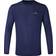 Ronhill Tech Long Sleeve Running T-shirt - Deep Navy Marl/Citrus