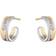 Georg Jensen Fusion Small Earrings - Rose Gold/White Gold/Diamonds