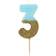 Talking Tables Blue Number 3 Birthday Candle with Gold Glitter Décoration de gâteau Talking Tables Blue Number 3 Birthday Candle with Gold Glitter Décoration de gâteau