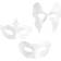 Creativ Company Maskerad Mask av Kartong Vita 12 st