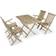 vidaXL 44686 Ensemble repas de patio, 1 Table incluse 4 Chaises