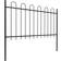 vidaXL Garden Fence with Hoop Top 1700x150cm