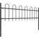 vidaXL Garden Fence with Hoop Top 267.7x43.3"