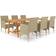 vidaXL 3068796 Matgrupp, 1 Bord inkl. 6 Stolar