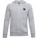 Under Armour Boy's Rival Fleece Full Zip Hoodie - Mod Gray Light Heather/Onyx White (1357609-011)