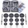 York Fitness Cast Iron Dumbbell Set with Case 20kg