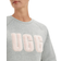 UGG W Madeline Fuzzy Logo Crewneck Sweatshirt - Grey Heather/Sonora