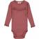 Wheat Rib Ruffle LS Body - Dark Rouge Melange (9108e-007-2614)