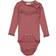 Wheat Rib Ruffle LS Body - Dark Rouge Melange (9108e-007-2614)