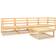 vidaXL 3075365 Loungesæt, 1 borde inkl. 4 sofaer