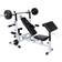 vidaXL Weight Bench With Weight Rack Barbell And Dumbbell Set 90 kg