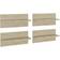 vidaXL - Wall Shelf 40cm 4pcs