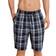 Schiesser Mix & Relax Long Woven Boxer - Blue/White