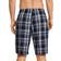 Schiesser Mix & Relax Long Woven Boxer - Blue/White