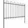 vidaXL Garden Fence with Hoop Top 340x170cm