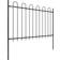 vidaXL Garden Fence with Hoop Top 1020x170cm