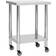 vidaXL Stainless Steel Silver Carrello Tavolo 30x59.9cm