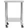 vidaXL Stainless Steel Silver Carrello Tavolo 30x59.9cm