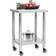 vidaXL Stainless Steel Silver Carrello Tavolo 30x59.9cm