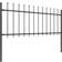 vidaXL Garden Fence with Spear Top 1700x130cm