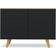 Tenzo Amelia Black Matt/Natural Oak Sideboard 109x79cm