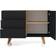 Tenzo Amelia Black Matt/Natural Oak Sideboard 109x79cm