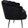 Venture Design Calais Black Sofa 180cm 3 Seater