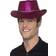 Smiffys Cowboy Glitter Hat Pink