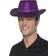 Smiffys Cowboy Glitter Hat Purple