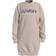 Tommy Hilfiger Metallic Logo Sweatshirt Dress - Smooth Stone (KG0KG06124)