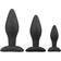 Easytoys Anal Collection Buttplug Set, 3 Pieces, Black Analtoys, Buttplug Training Set