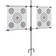 vidaXL Target Paper Stand with Shooting Papers 78x76cm