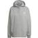 adidas Women's Essentials Studio Fleece Hoodie - Medium Grey Heather/White